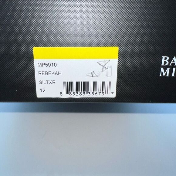 Badgley Mischka Collection Rebekah Block Heel Sandal in Silver - Picture 14 of 15